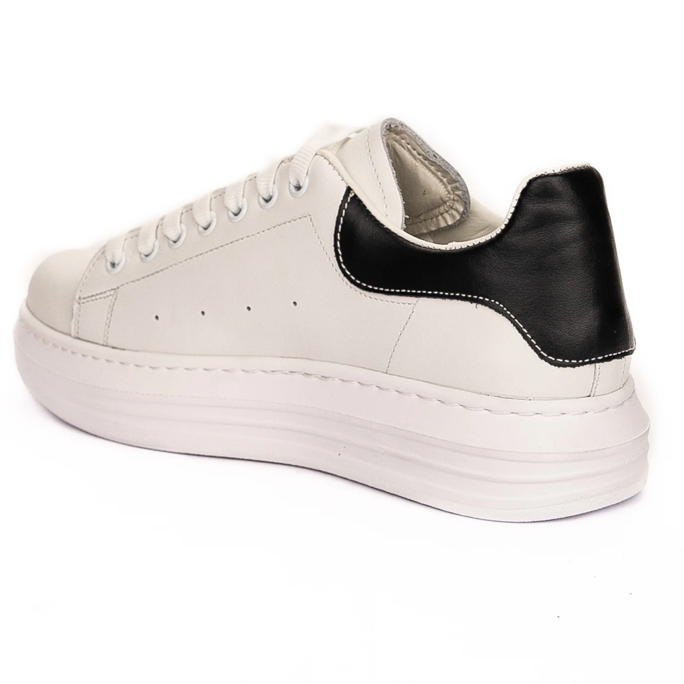 Pantofi dama din piele naturala alba 13190 - Image 2