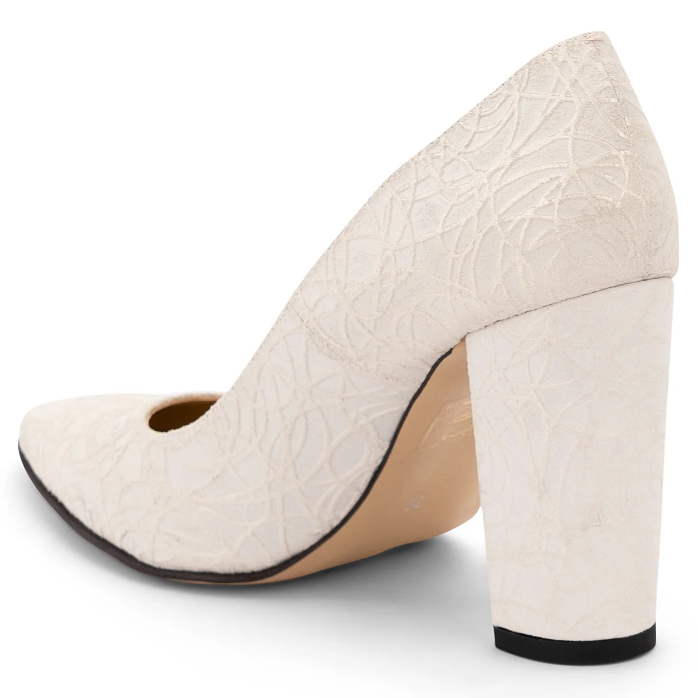 Pantofi dama din piele naturala alba 14096 - Image 2