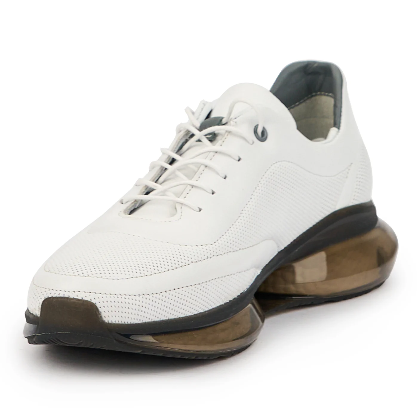 Pantofi dama din piele naturala alba 14733 - Image 3
