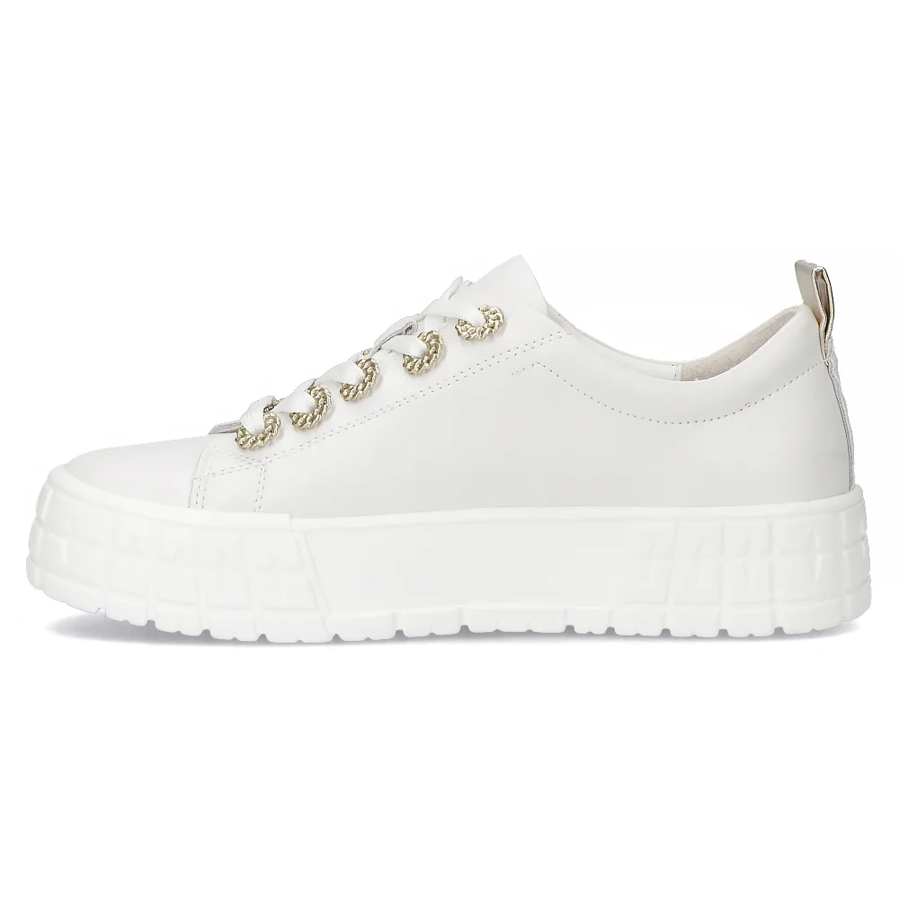 Pantofi dama din piele naturala alba 14813 - Image 3