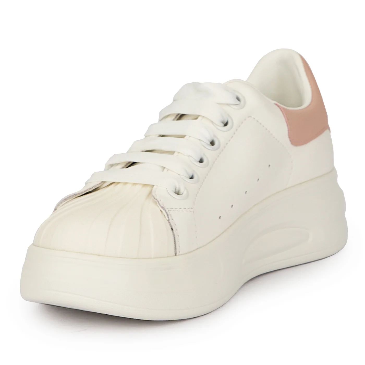 Pantofi dama din piele naturala alba 15563 - Image 3