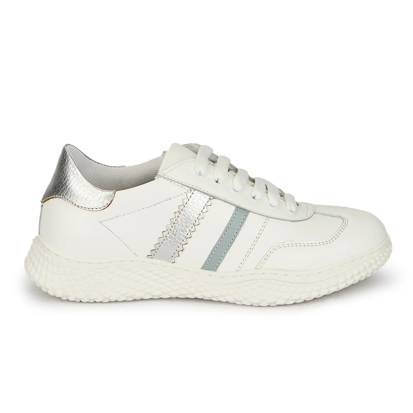 Pantofi dama din piele naturala alba 17830