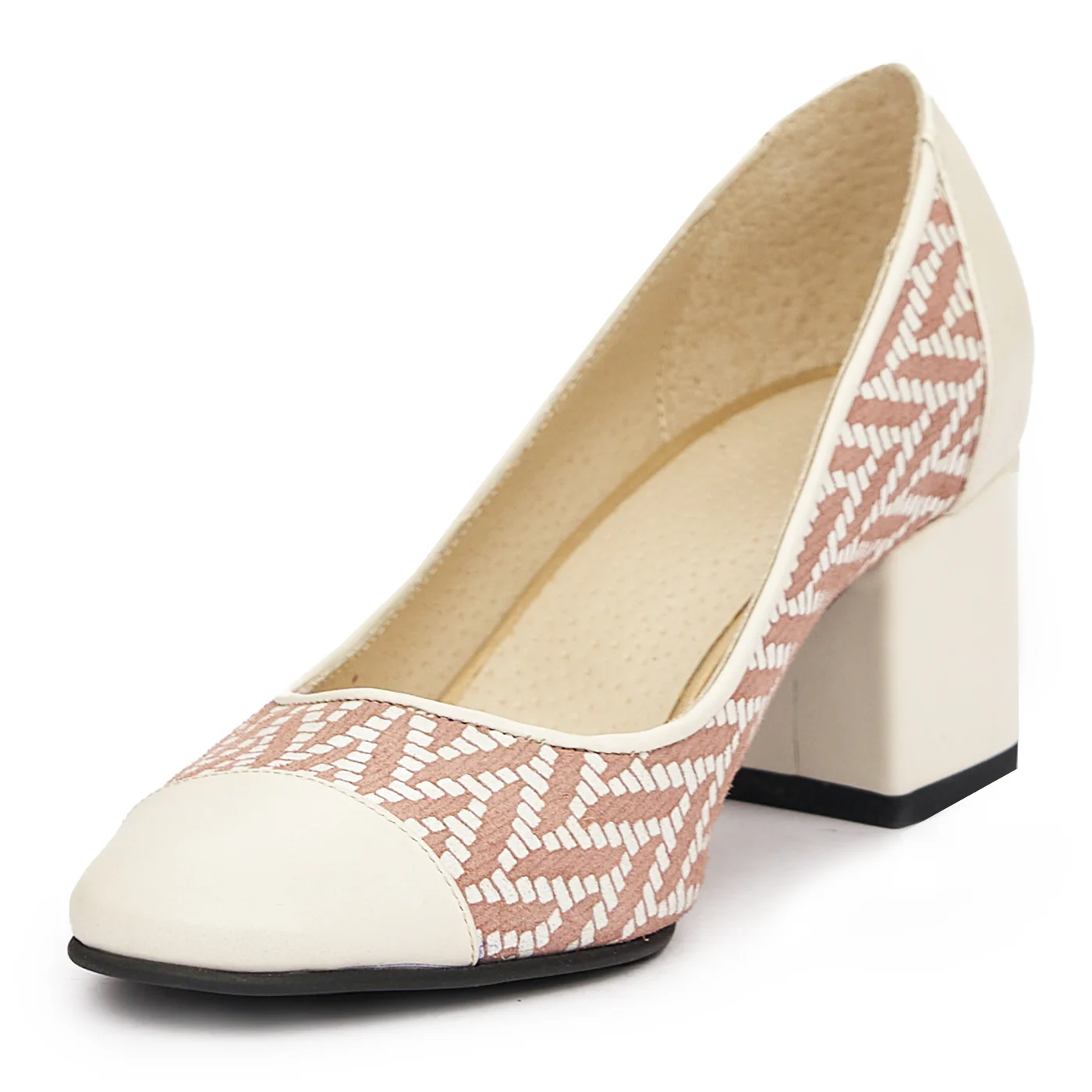 Pantofi dama din piele naturala alba 9376 - Image 4
