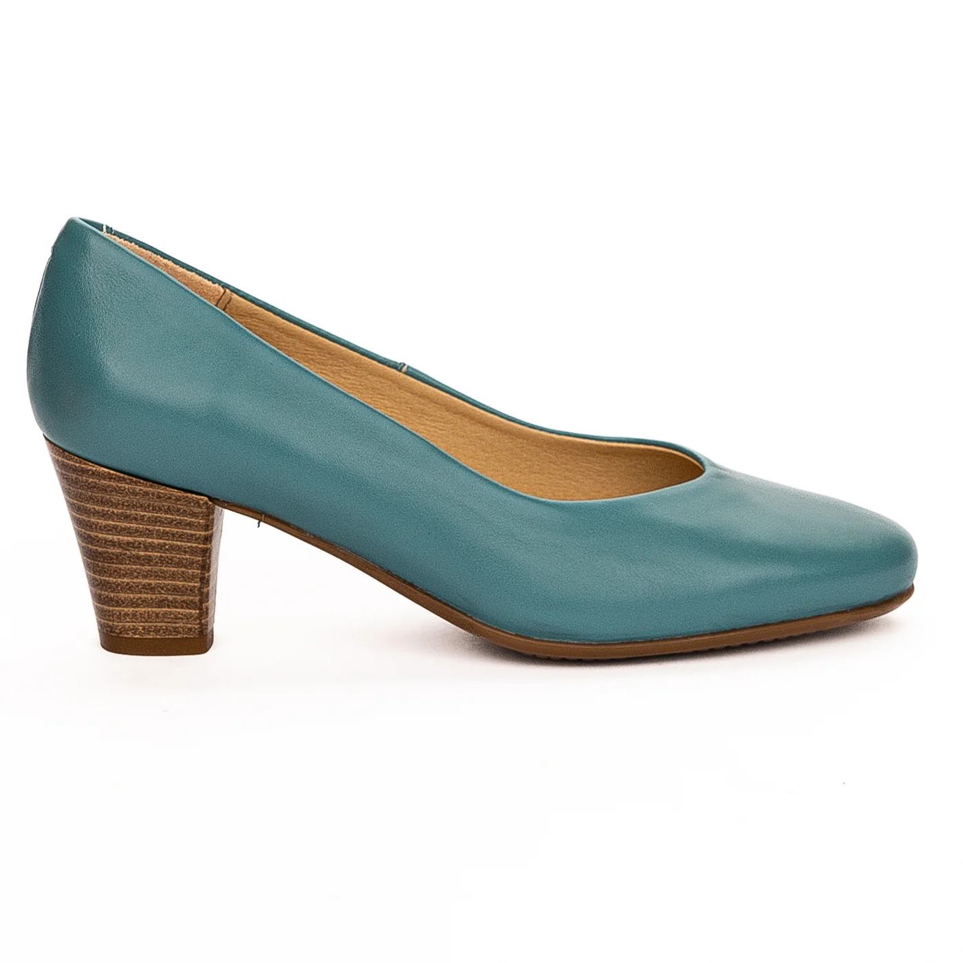 Pantofi dama din piele naturala albastra 13207