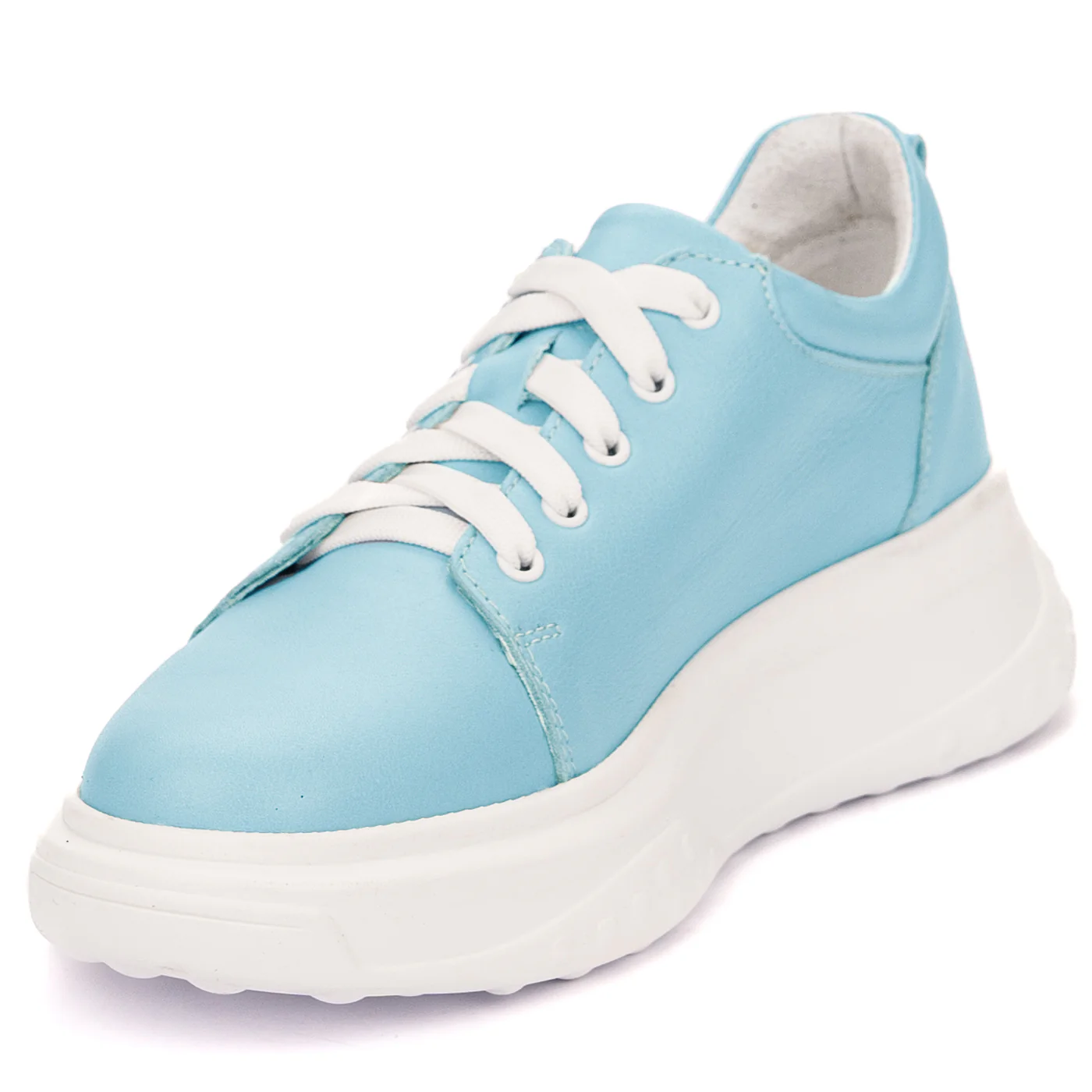 Pantofi dama din piele naturala albastra 13567 - Image 3