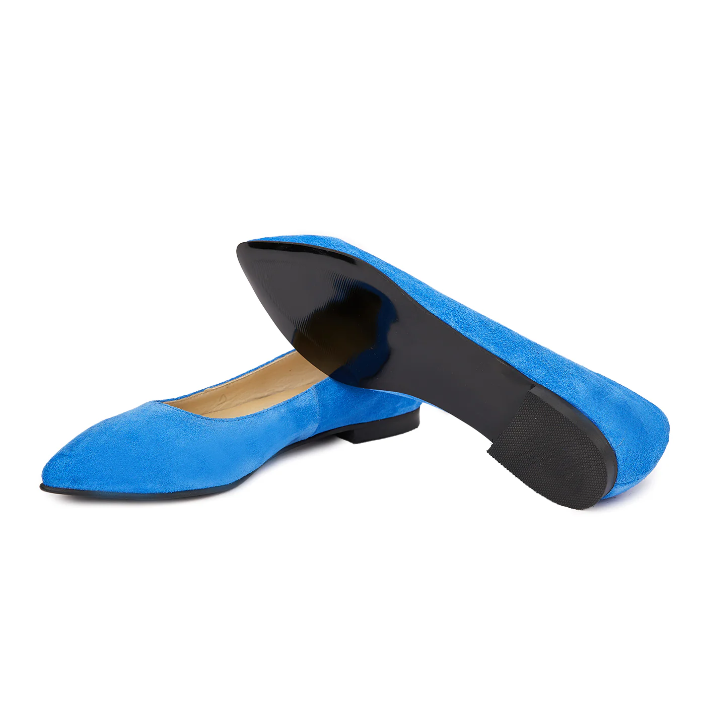 Pantofi dama din piele naturala  albastra 4520 - Image 3