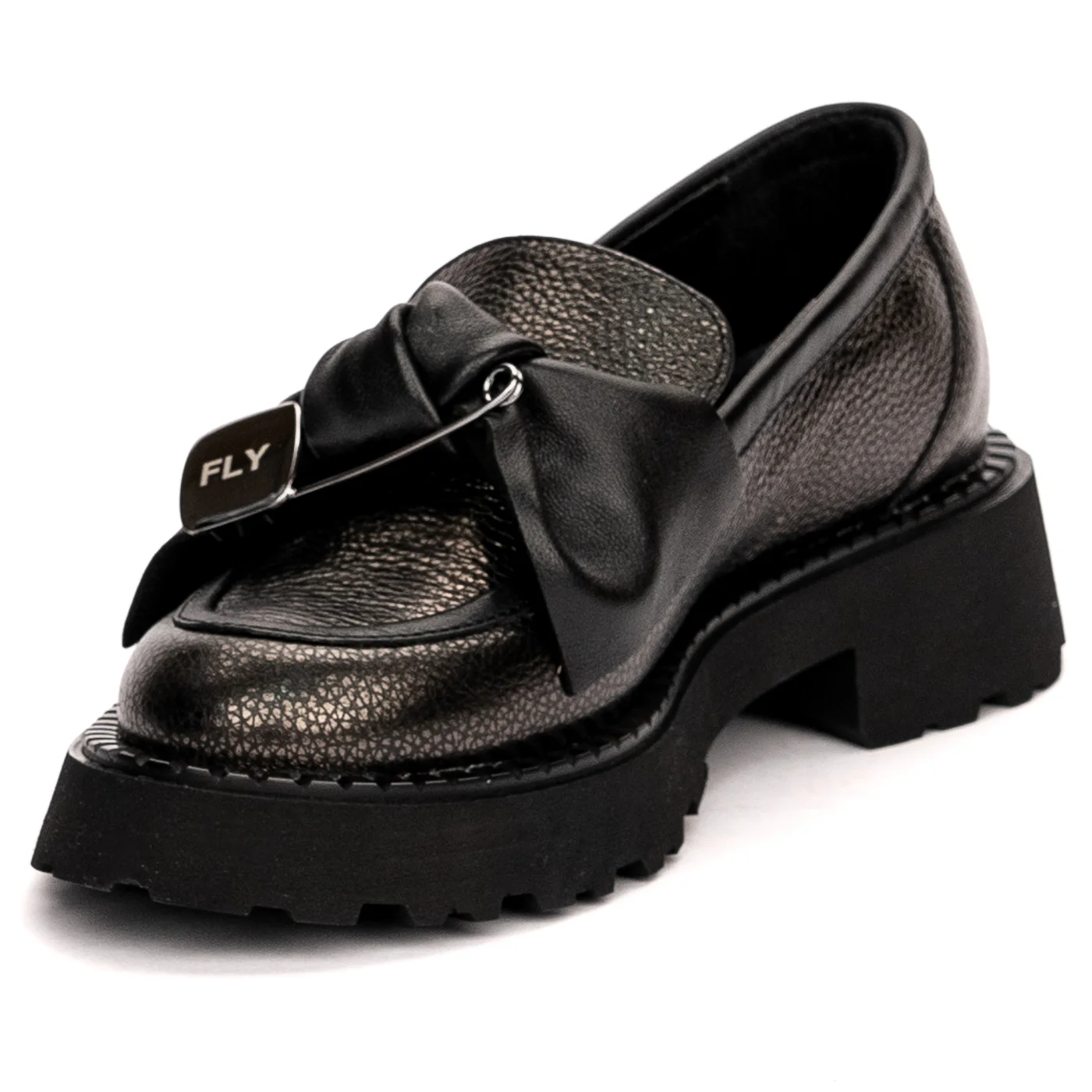Pantofi dama din piele naturala argintie 13500 - Image 3