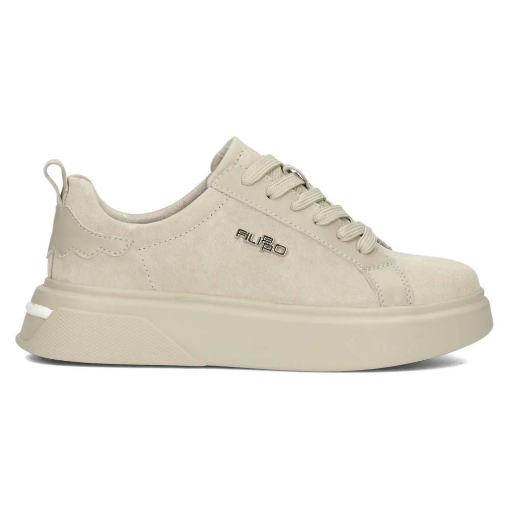 Pantofi dama din piele naturala bej 13064
