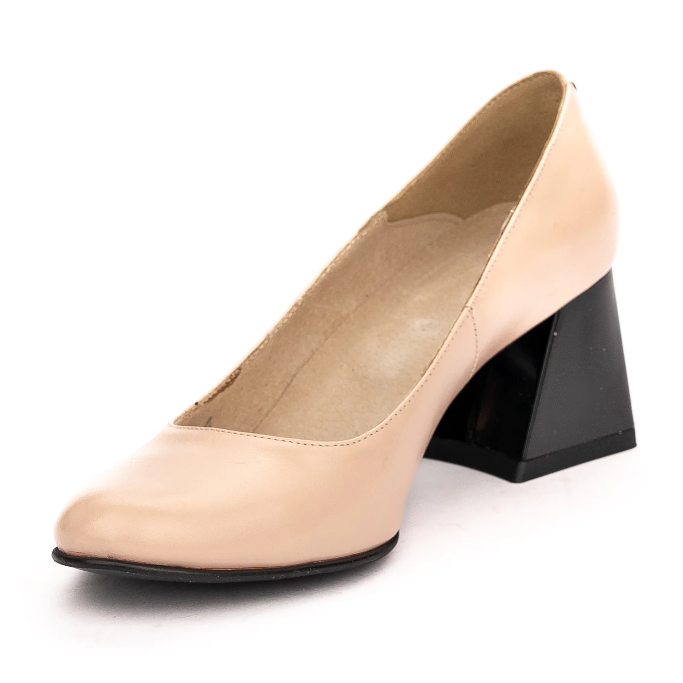 Pantofi dama din piele naturala bej 13172 - Image 3
