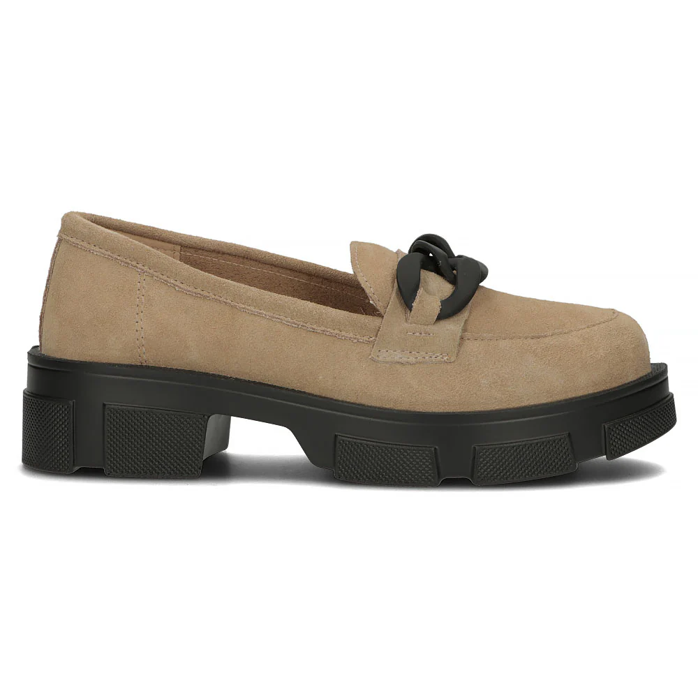 Pantofi dama din piele naturala bej 13957 - Image 5