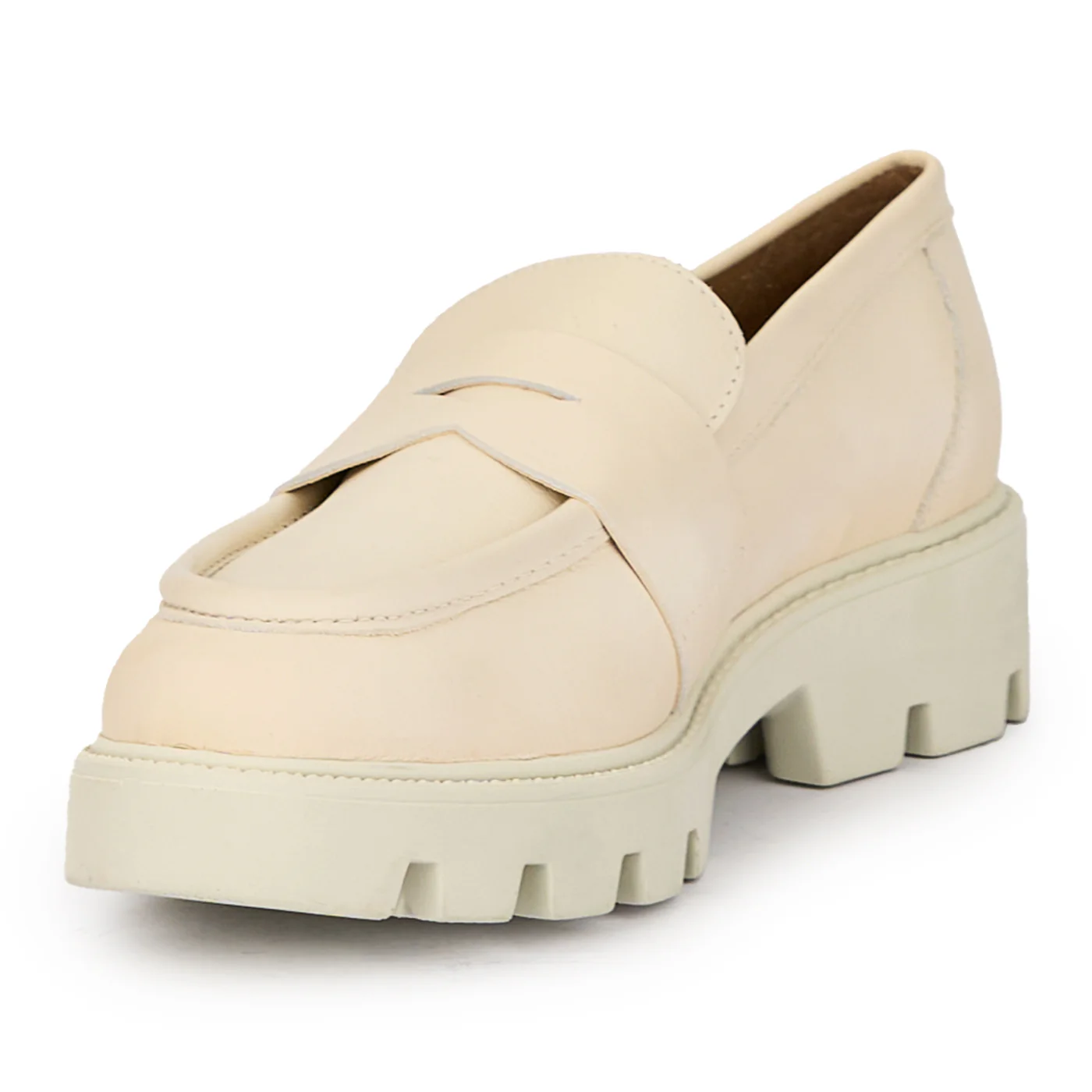 Pantofi dama din piele naturala bej 15344 - Image 3