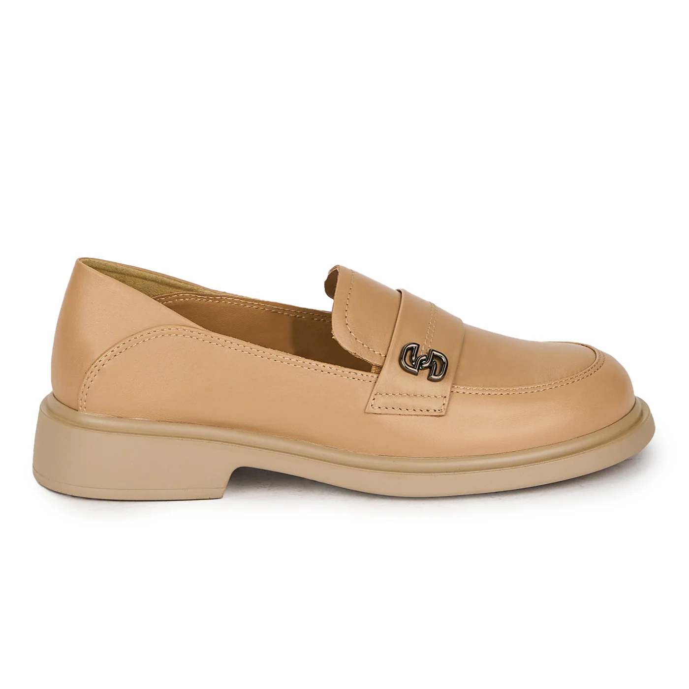 Pantofi dama din piele naturala bej 17842