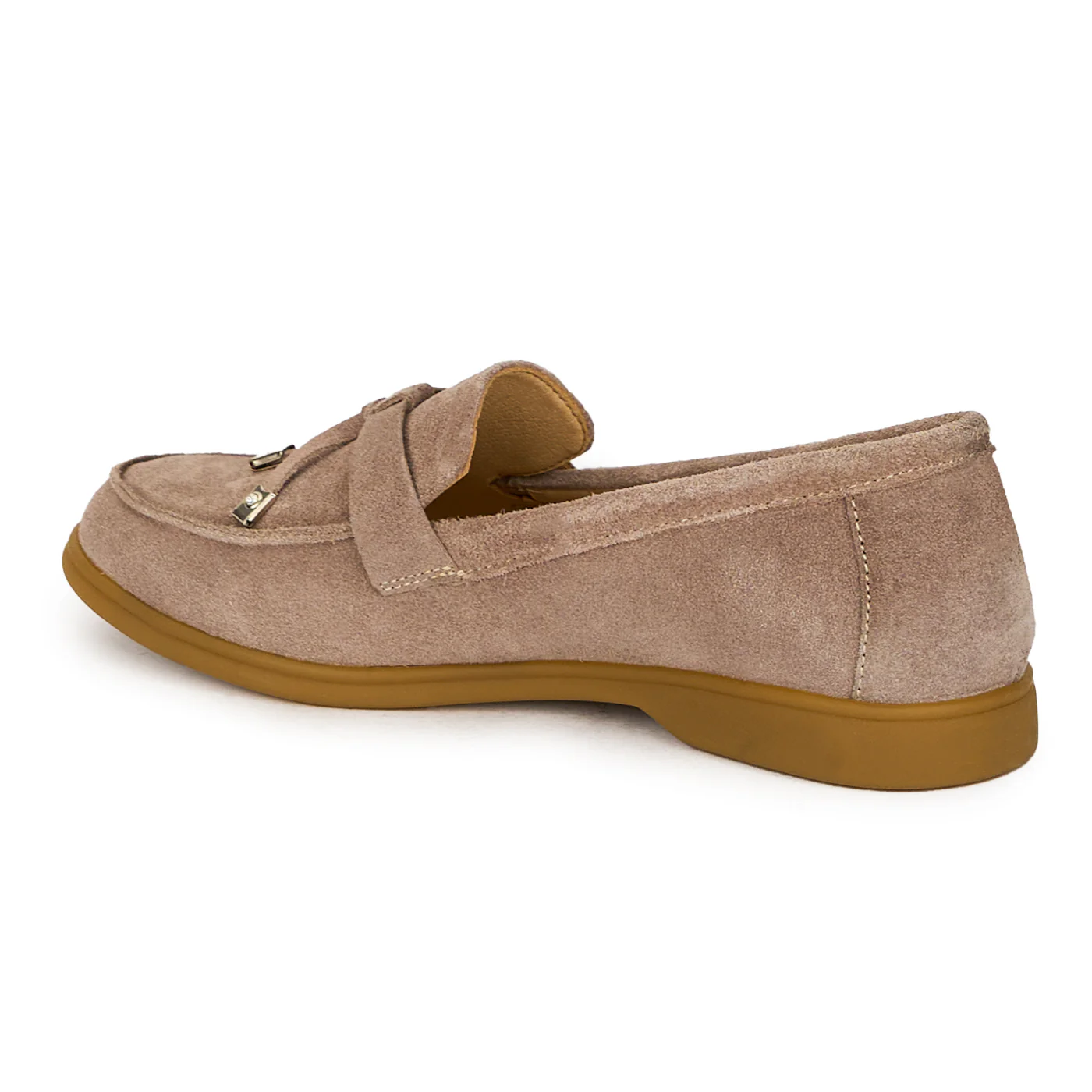 Pantofi dama din piele naturala bej 17846 - Image 2