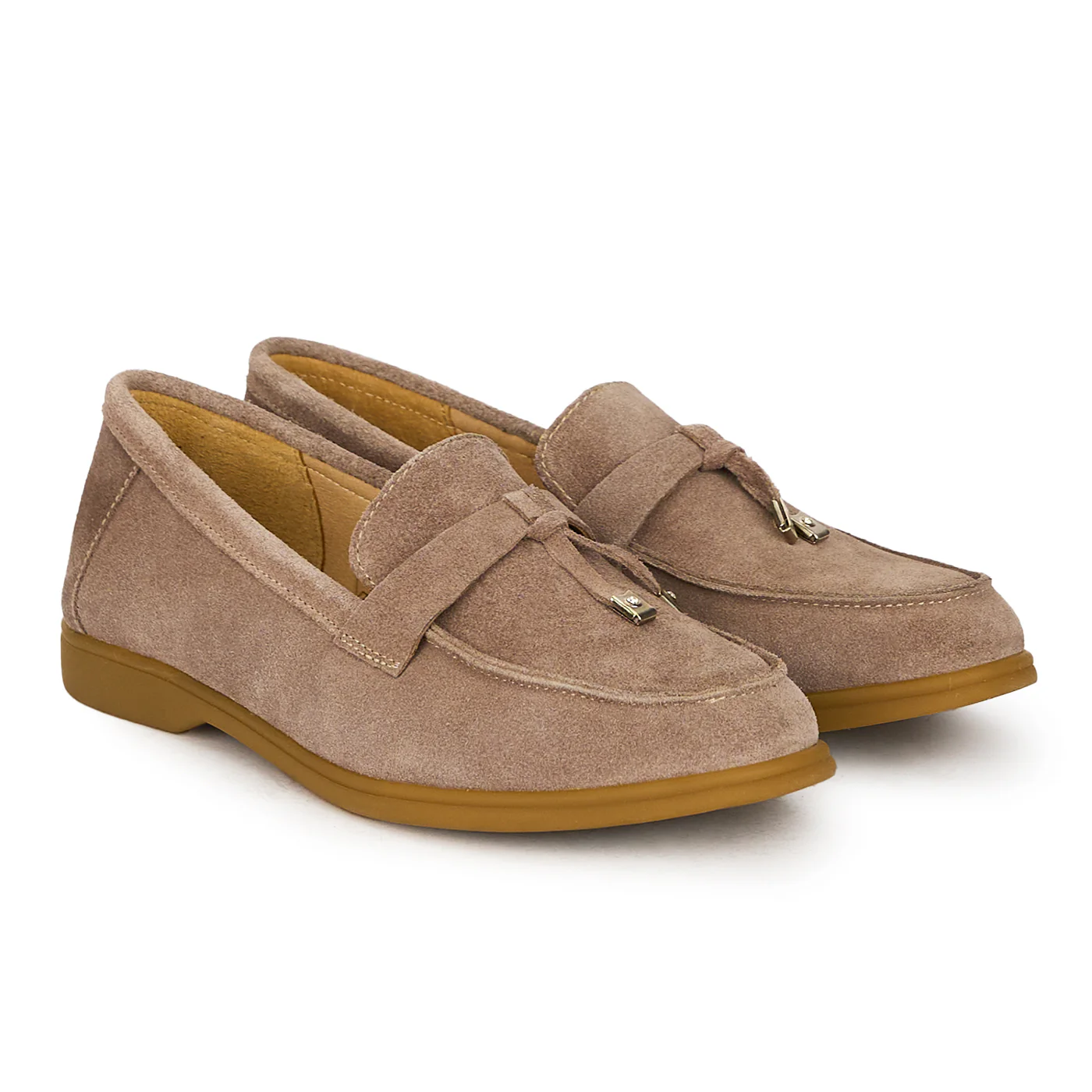 Pantofi dama din piele naturala bej 17846 - Image 4