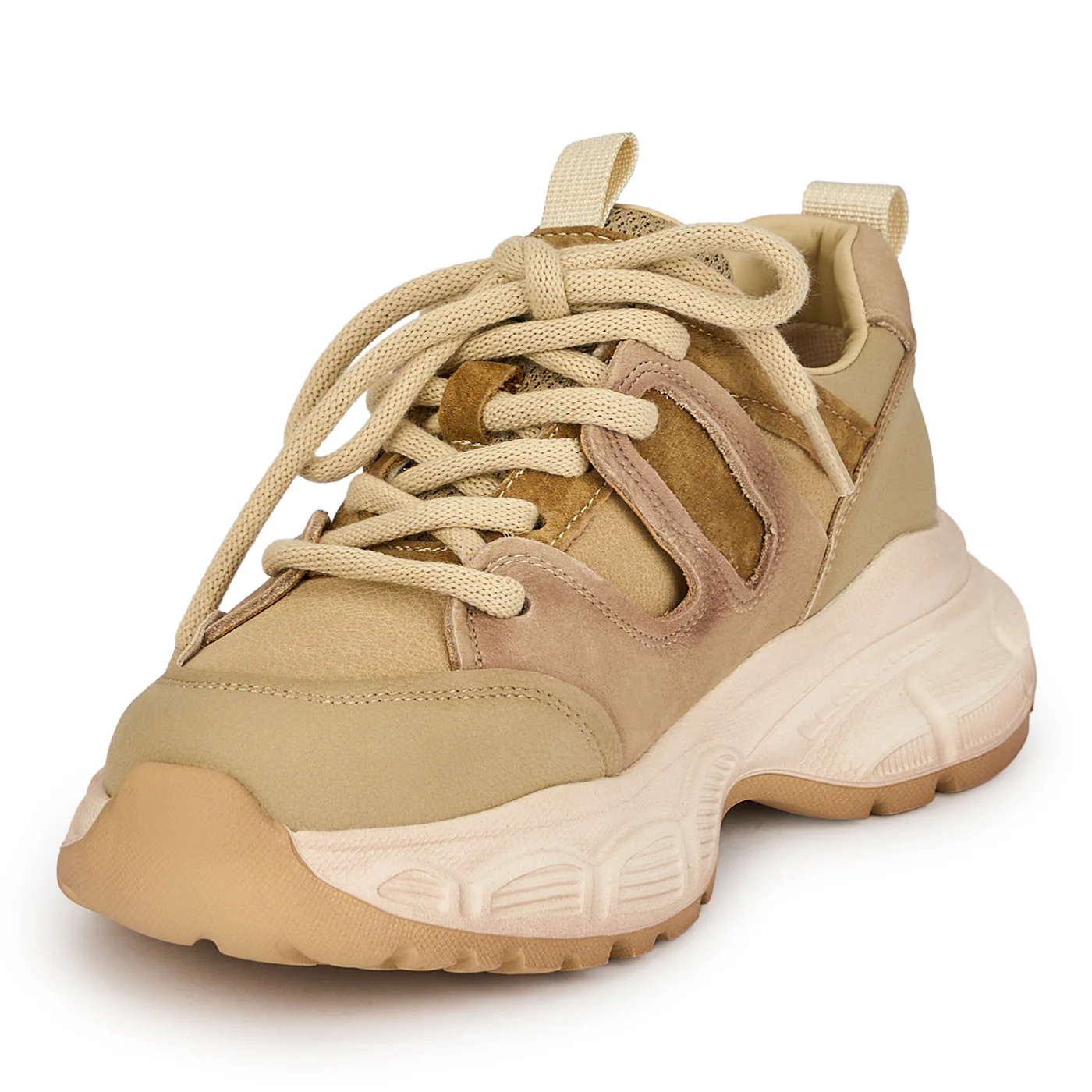 Pantofi dama din piele naturala bej 19259 - Image 3