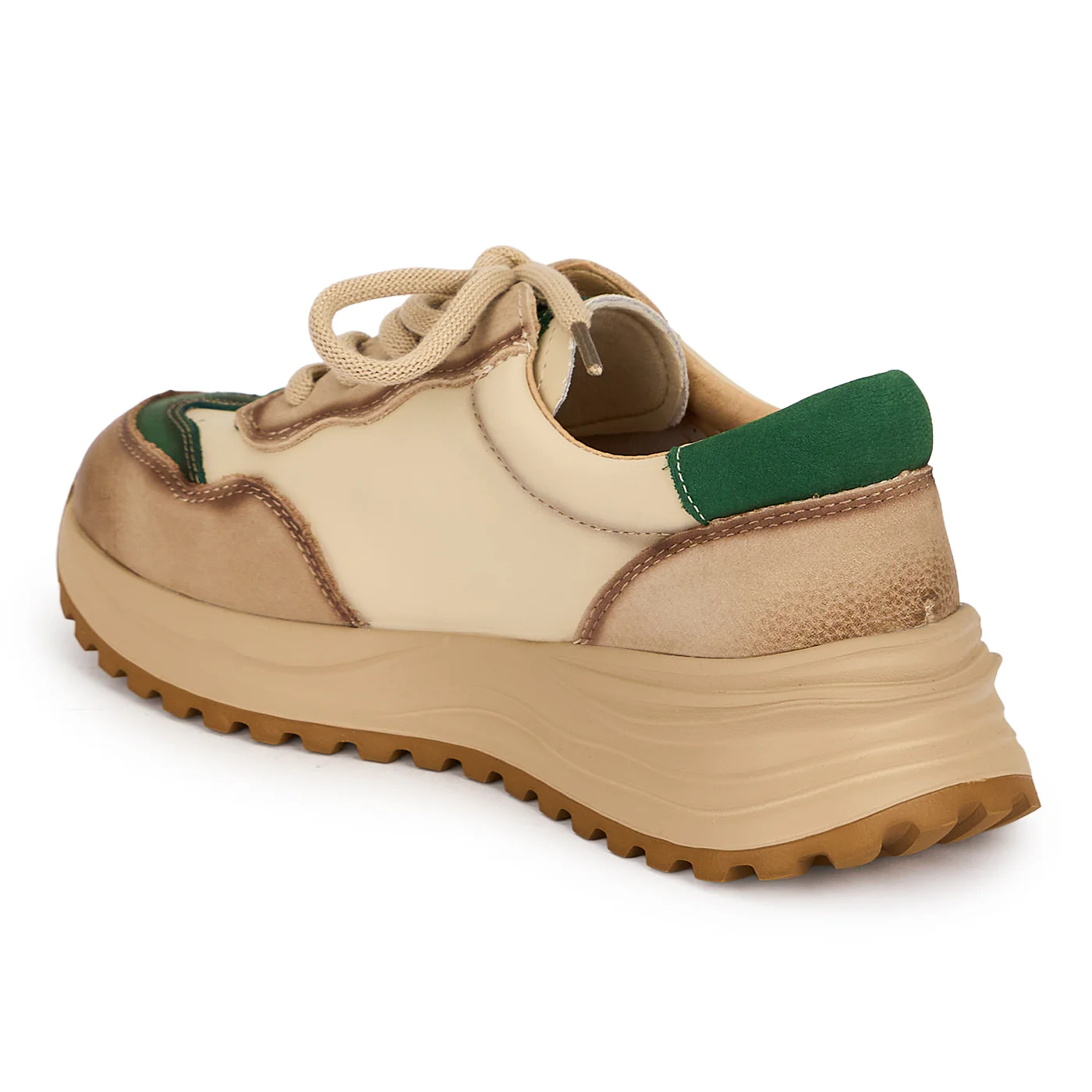 Pantofi dama din piele naturala bej 19532 - Image 2
