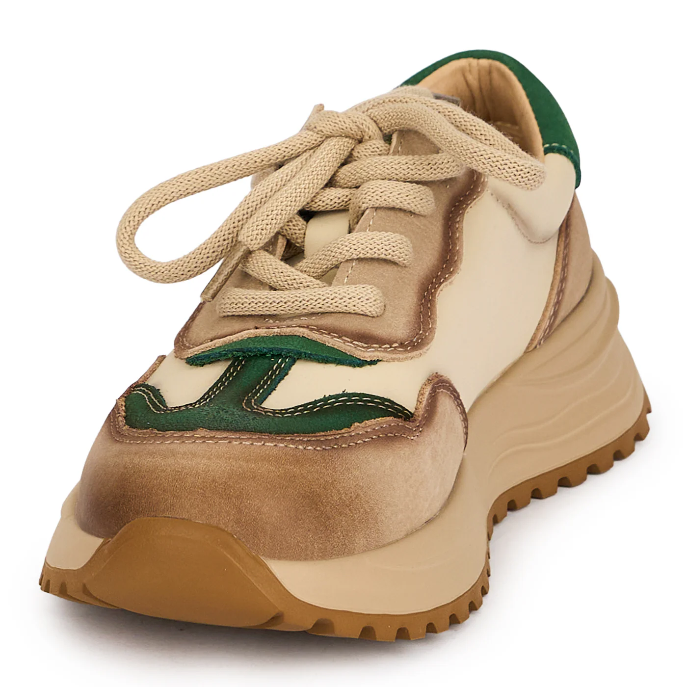 Pantofi dama din piele naturala bej 19532 - Image 3