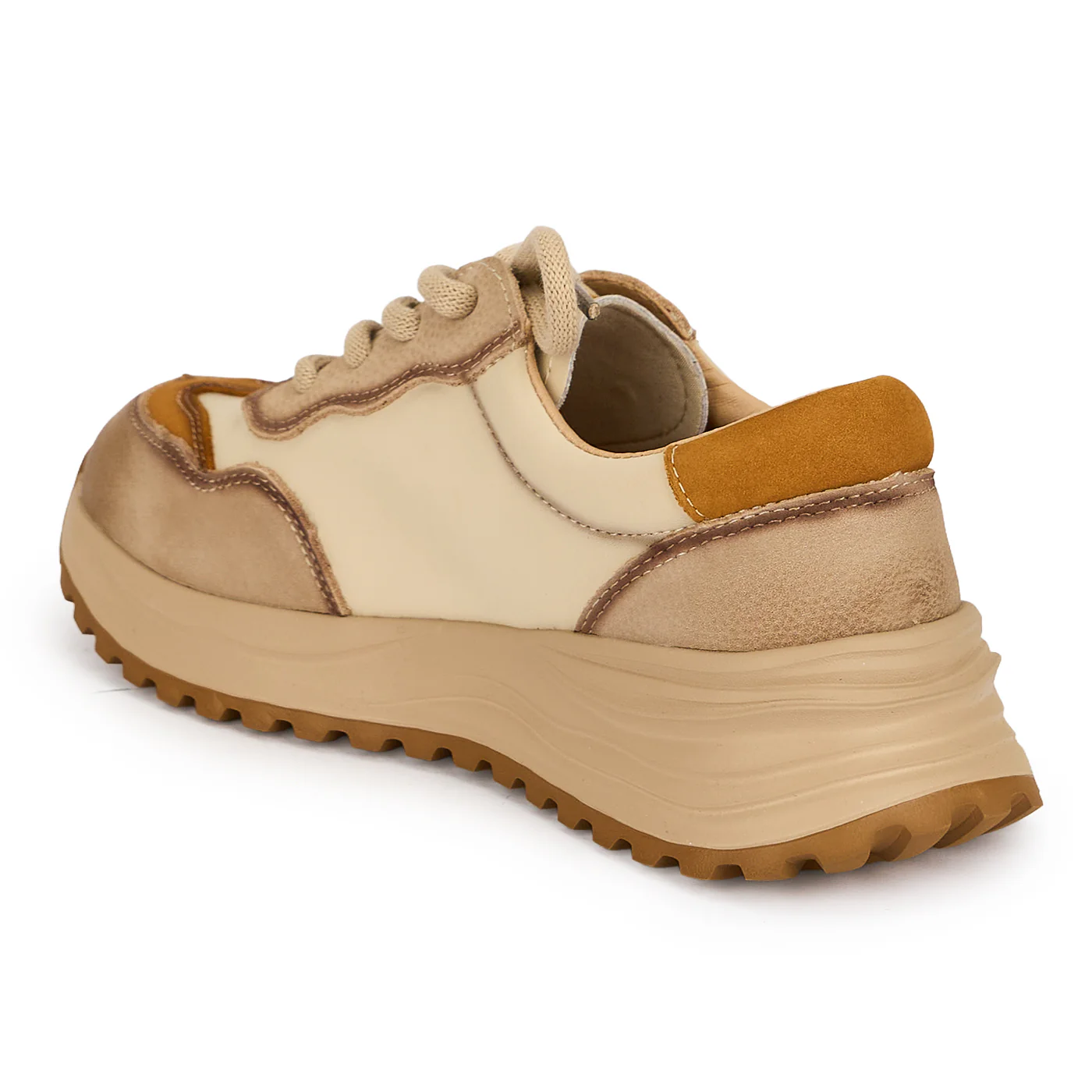 Pantofi dama din piele naturala bej 19533 - Image 2