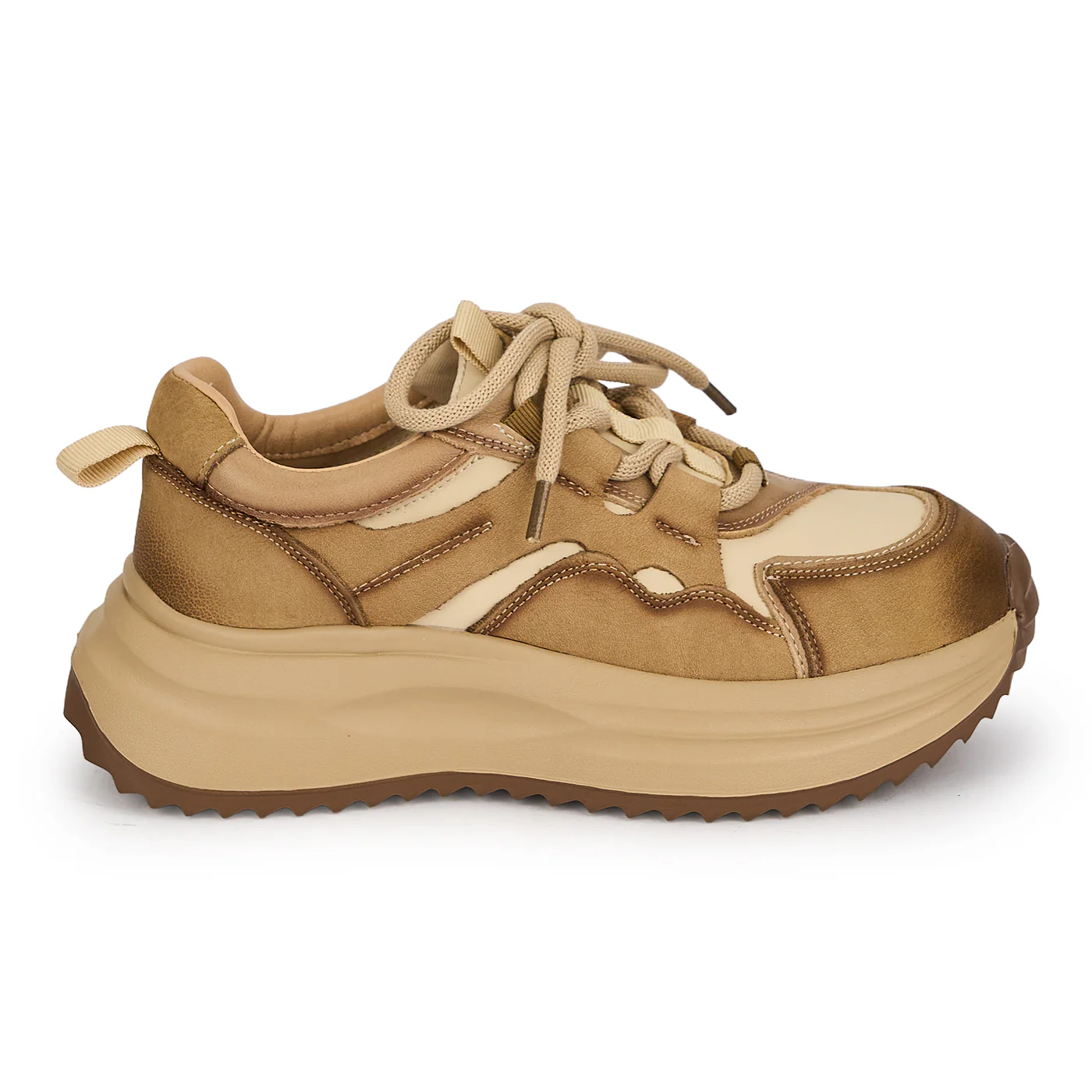 Pantofi dama din piele naturala bej 19536