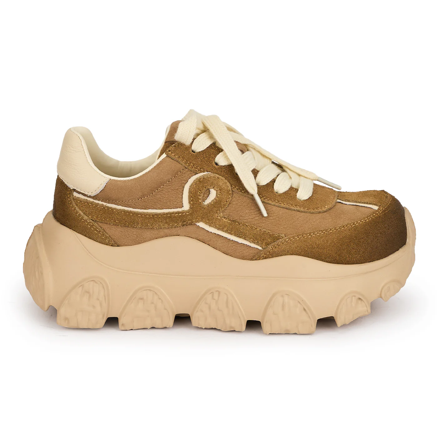 Pantofi dama din piele naturala bej 19537
