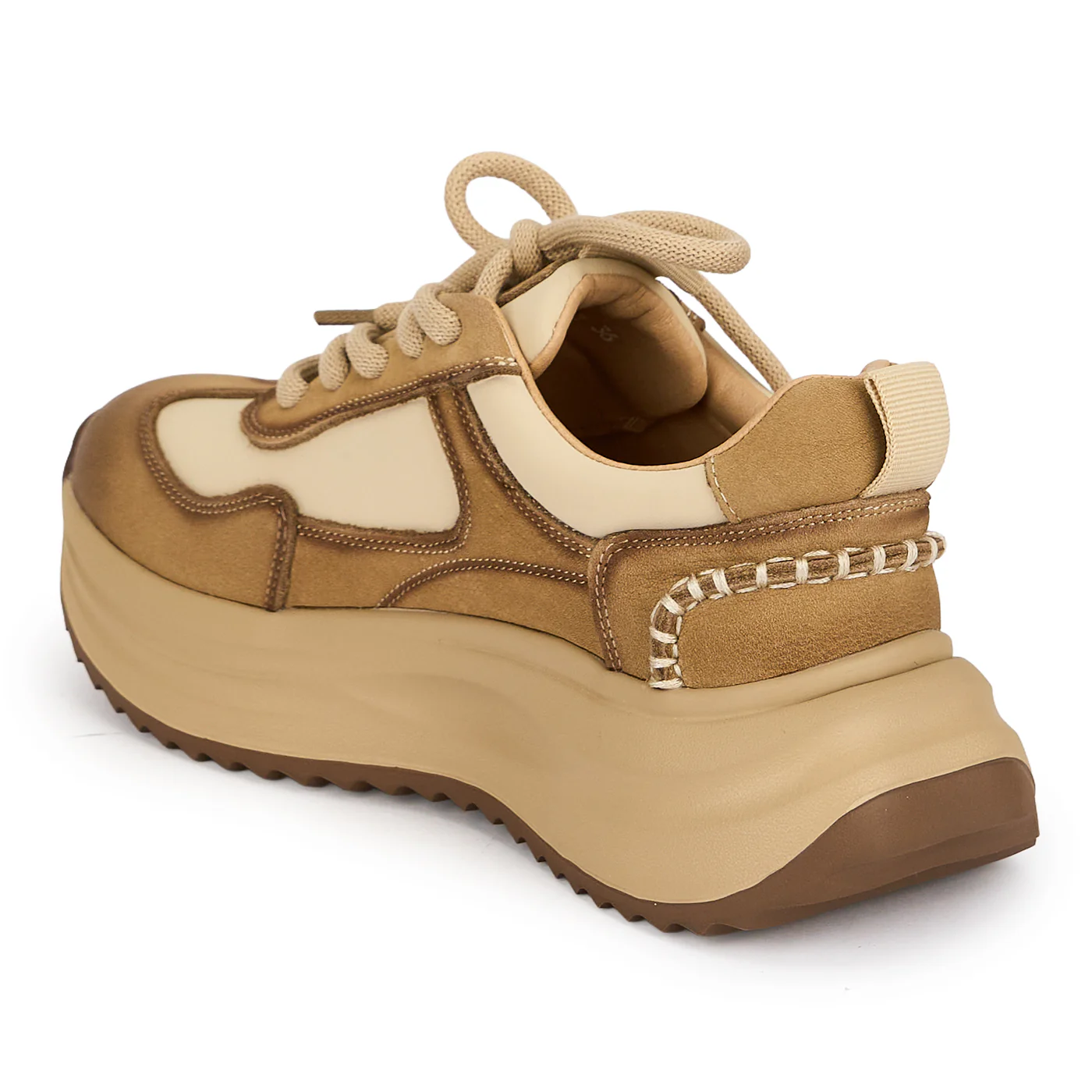 Pantofi dama din piele naturala bej 19540 - Image 2