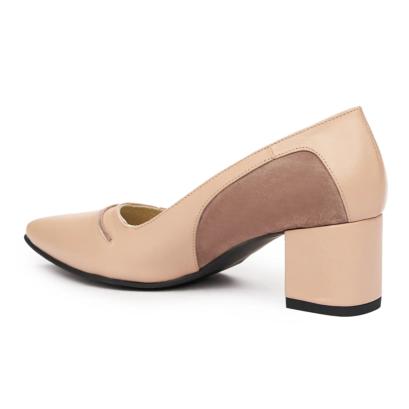 Pantofi dama din piele naturala bej 9332 - Image 3