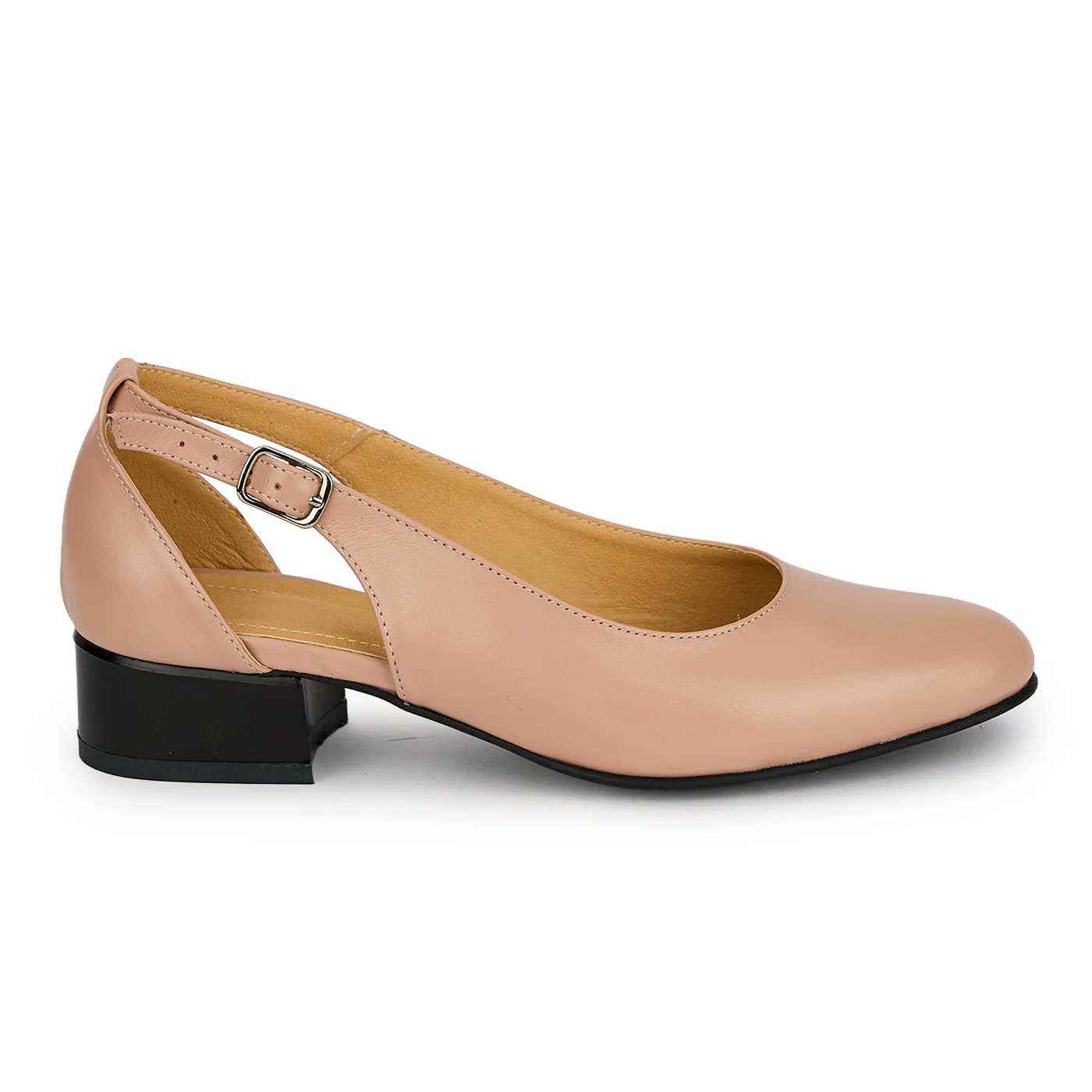 Pantofi dama din piele naturala bej taupe cu toc mic 3 cm 19688