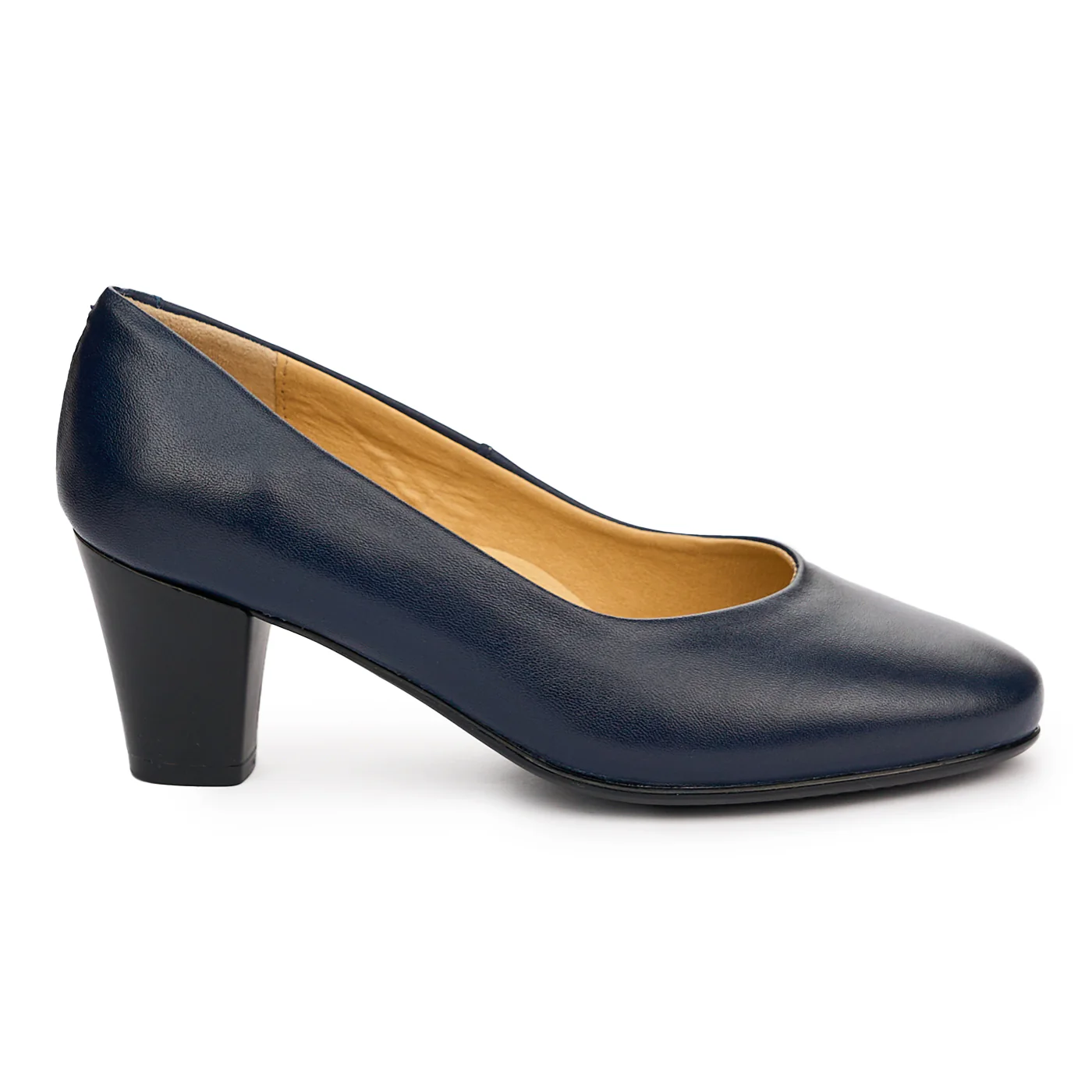 Pantofi dama din piele naturala bleumarin 13087