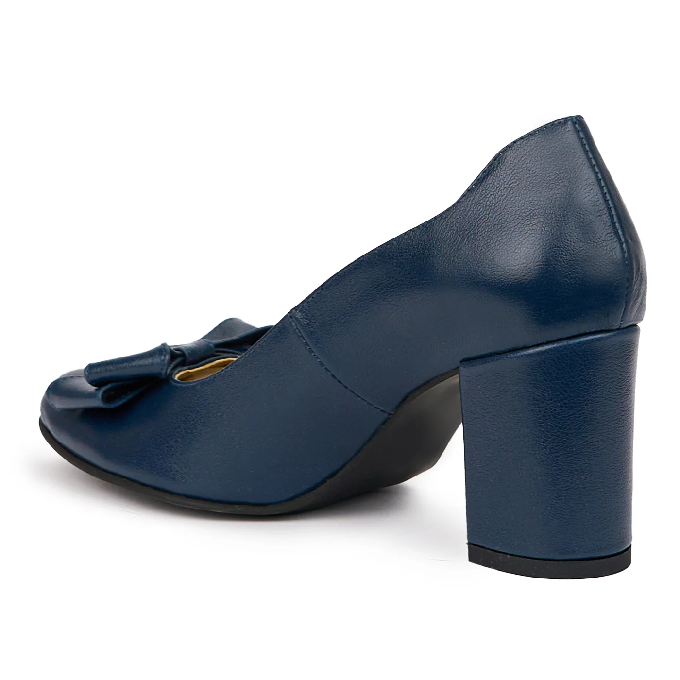 Pantofi dama din piele naturala bleumarin 14033 - Image 2
