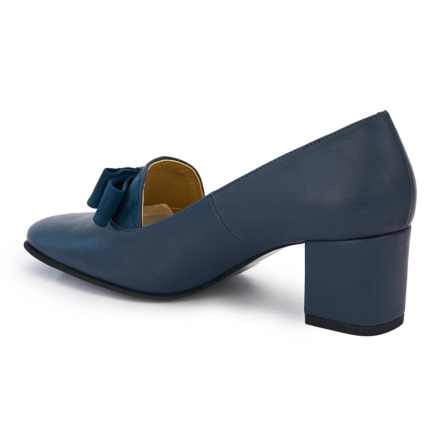Pantofi dama din piele naturala bleumarin 14052 - Image 2