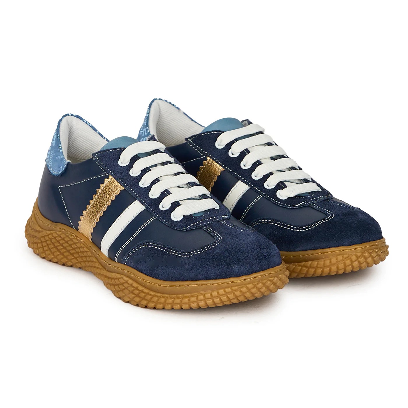 Pantofi dama din piele naturala bleumarin 17836 - Image 4