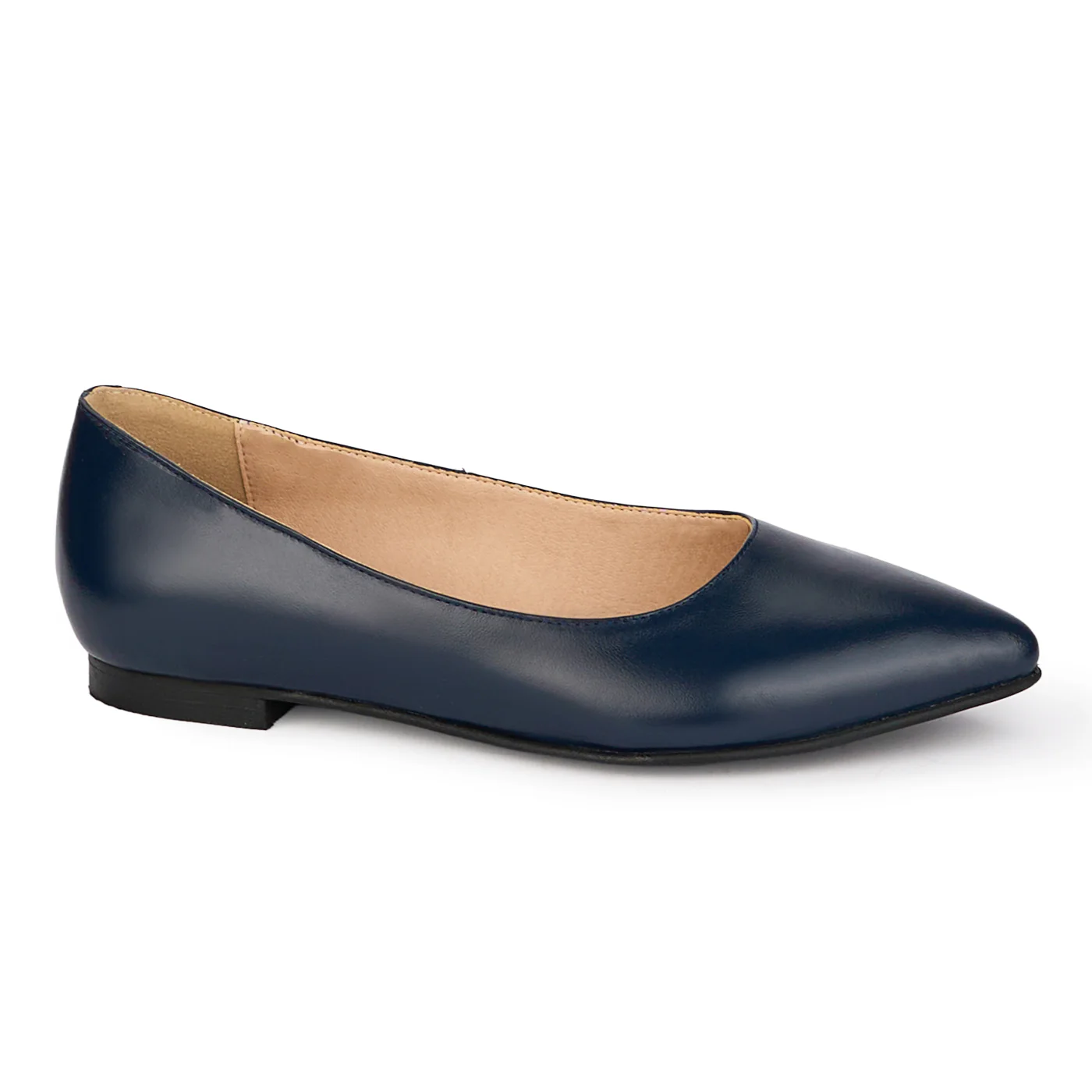 Pantofi dama din piele naturala bleumarin 18551