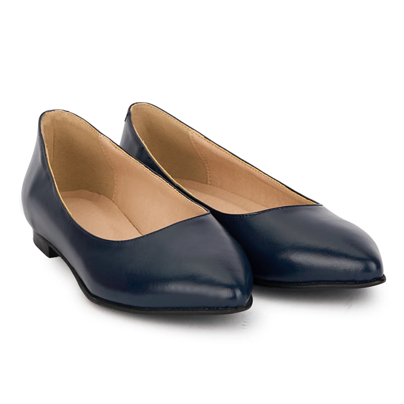 Pantofi dama din piele naturala bleumarin 18551 - Image 4