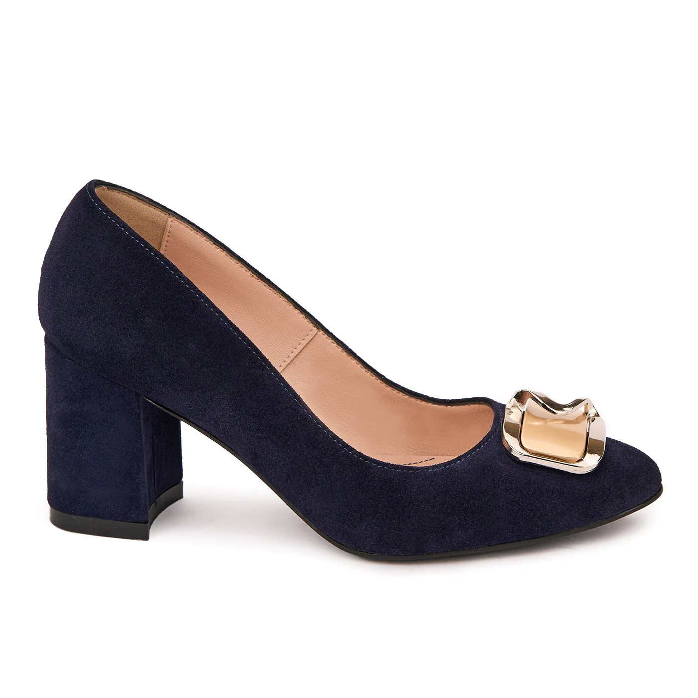 Pantofi dama din piele naturala bleumarin 9030