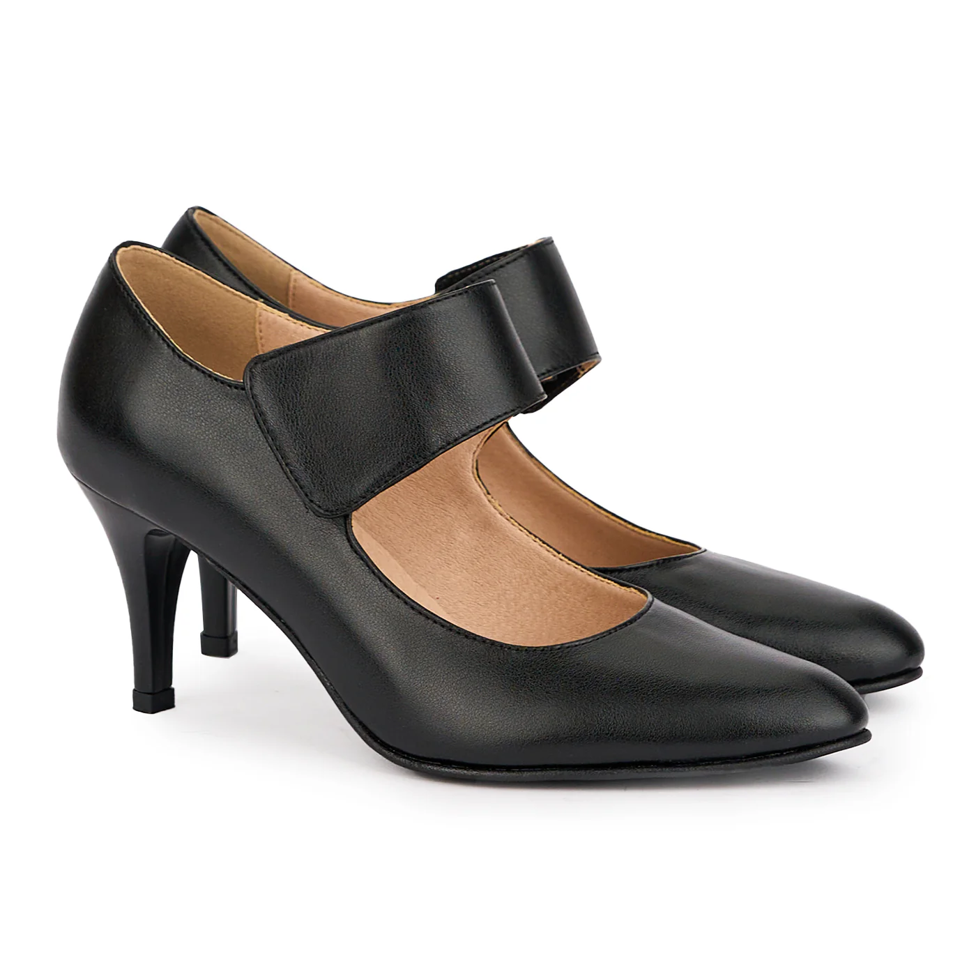 Pantofi dama din piele naturala cu bareta pe glezna si toc subtire 8 cm 16967 - Image 4