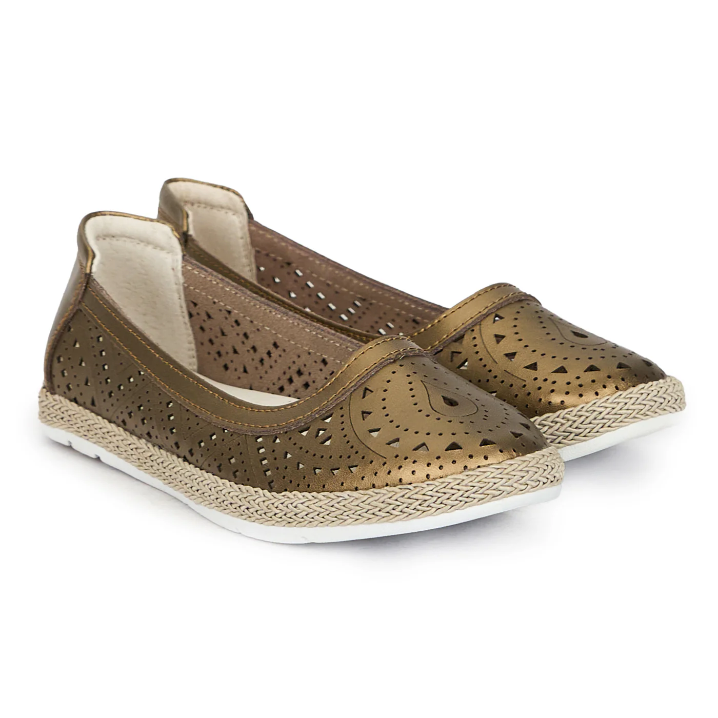 Pantofi dama din piele naturala cu talpa joasa 17657 - Image 4