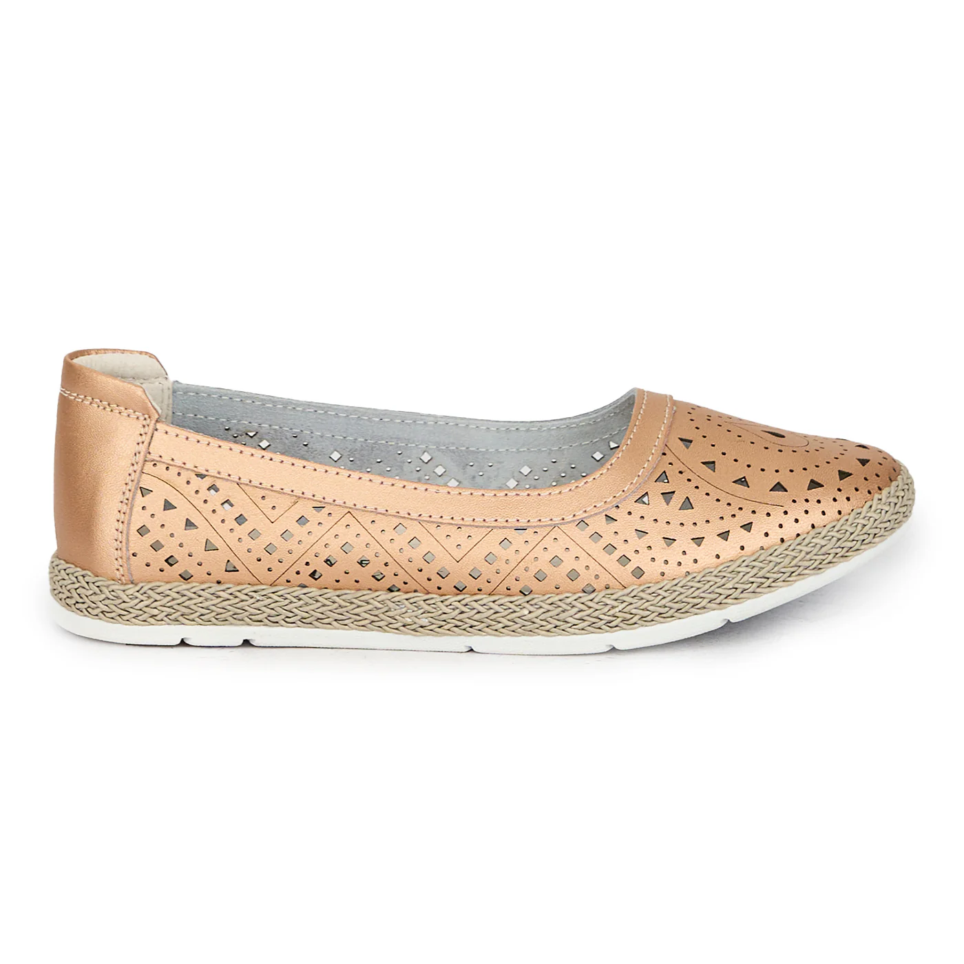 Pantofi dama din piele naturala cu talpa joasa 17658