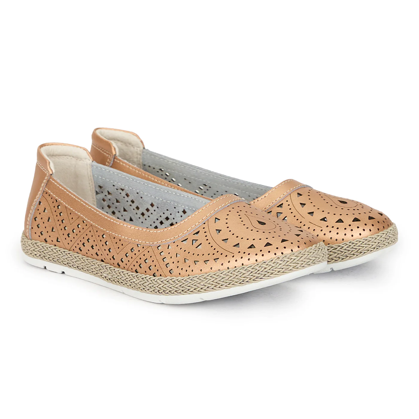 Pantofi dama din piele naturala cu talpa joasa 17658 - Image 4