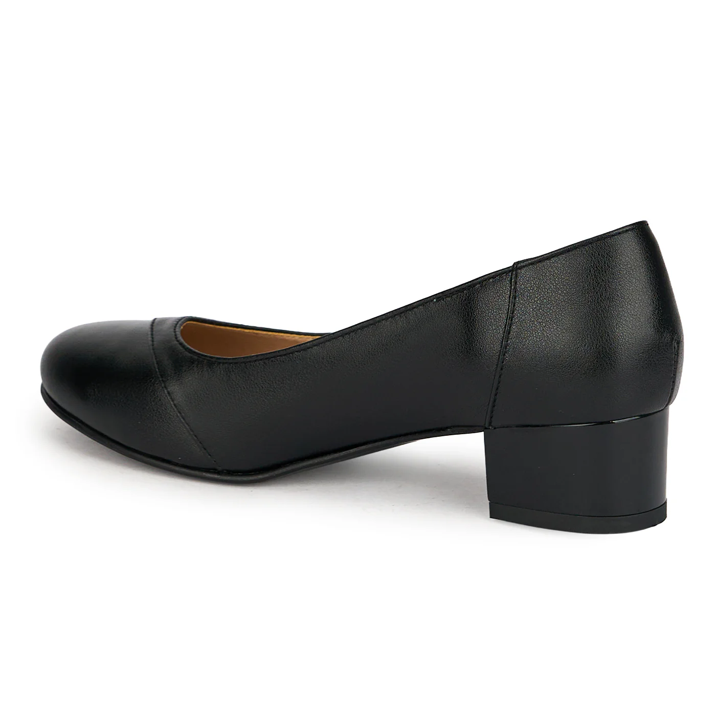 Pantofi dama din piele naturala cu toc gros 4 cm 19156 - Image 2