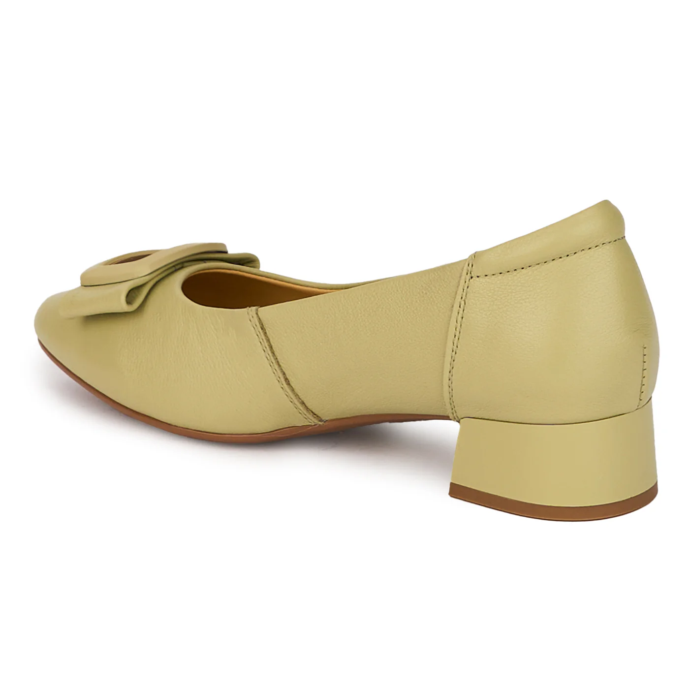 Pantofi dama din piele naturala cu toc mic 17980 - Image 2