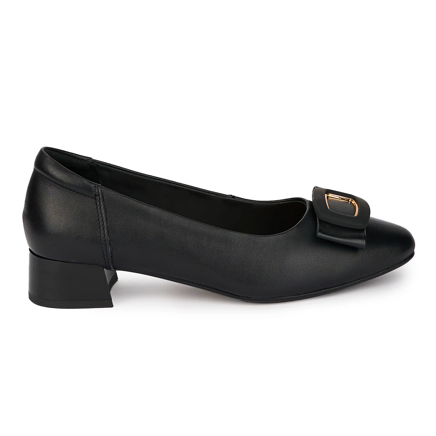 Pantofi dama din piele naturala cu toc mic 17981