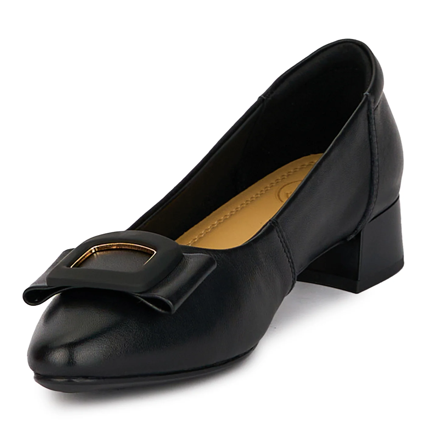 Pantofi dama din piele naturala cu toc mic 17981 - Image 3