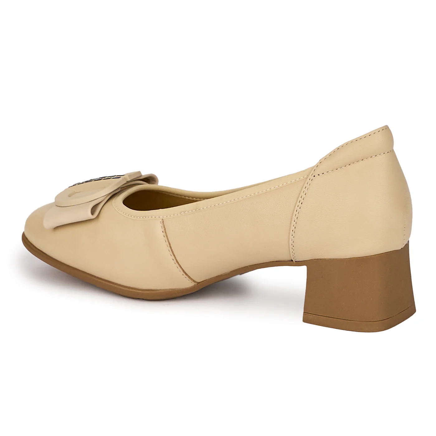 Pantofi dama din piele naturala cu toc mic 17983 - Image 2