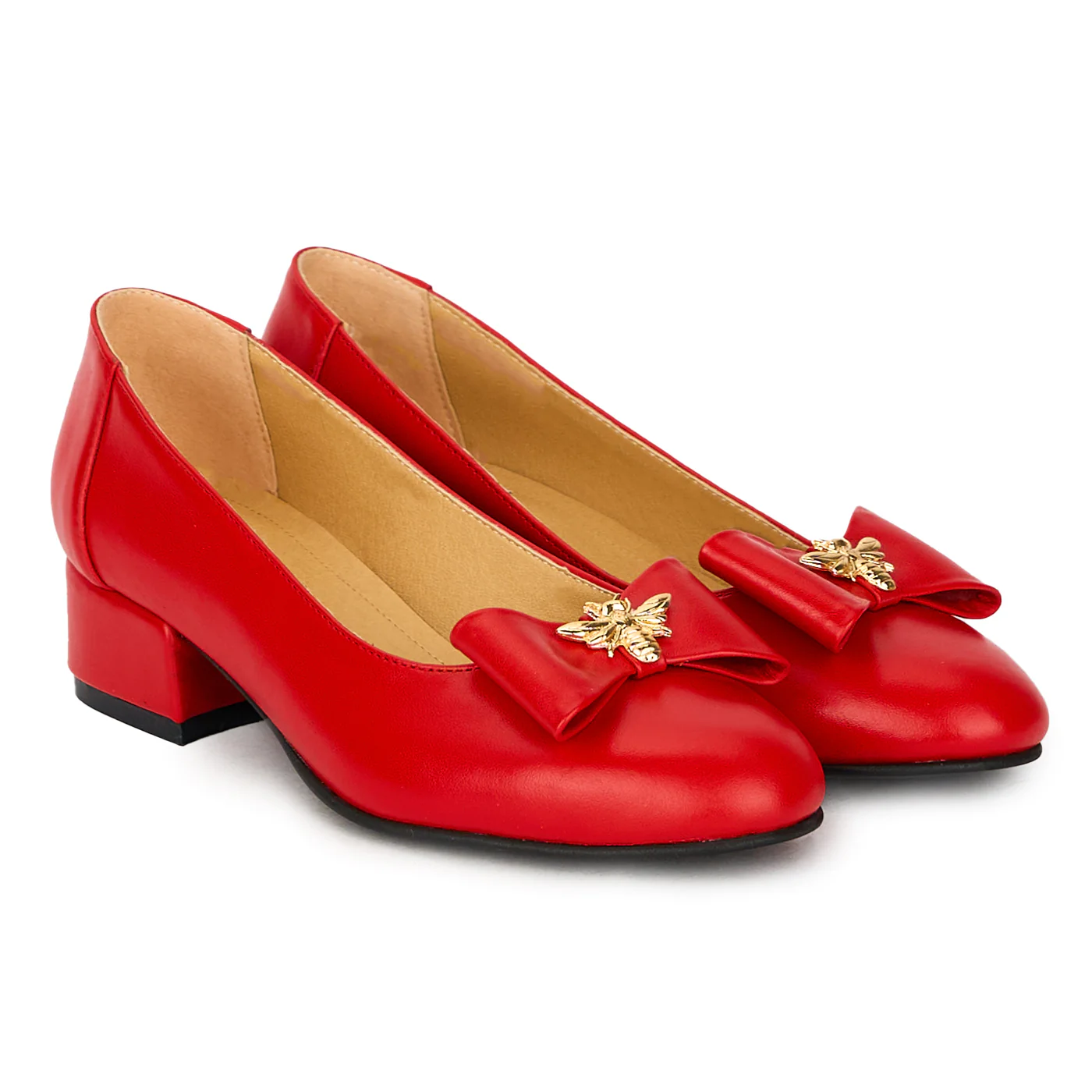 Pantofi dama din piele naturala cu toc mic gros 3 cm 17863 - Image 4