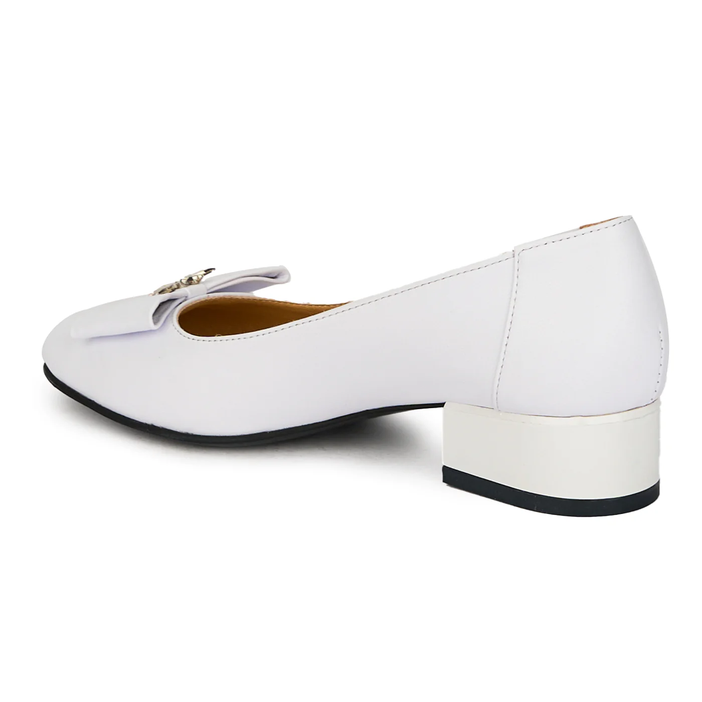 Pantofi dama din piele naturala cu toc mic gros 3 cm 17864 - Image 2