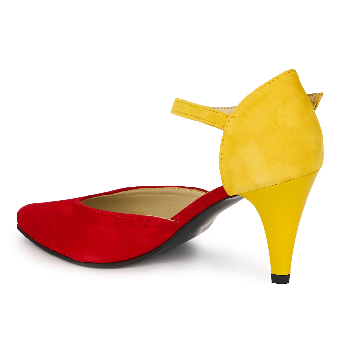 Pantofi dama din piele naturala cu toc subtire 7.5 cm 17927 - Image 2