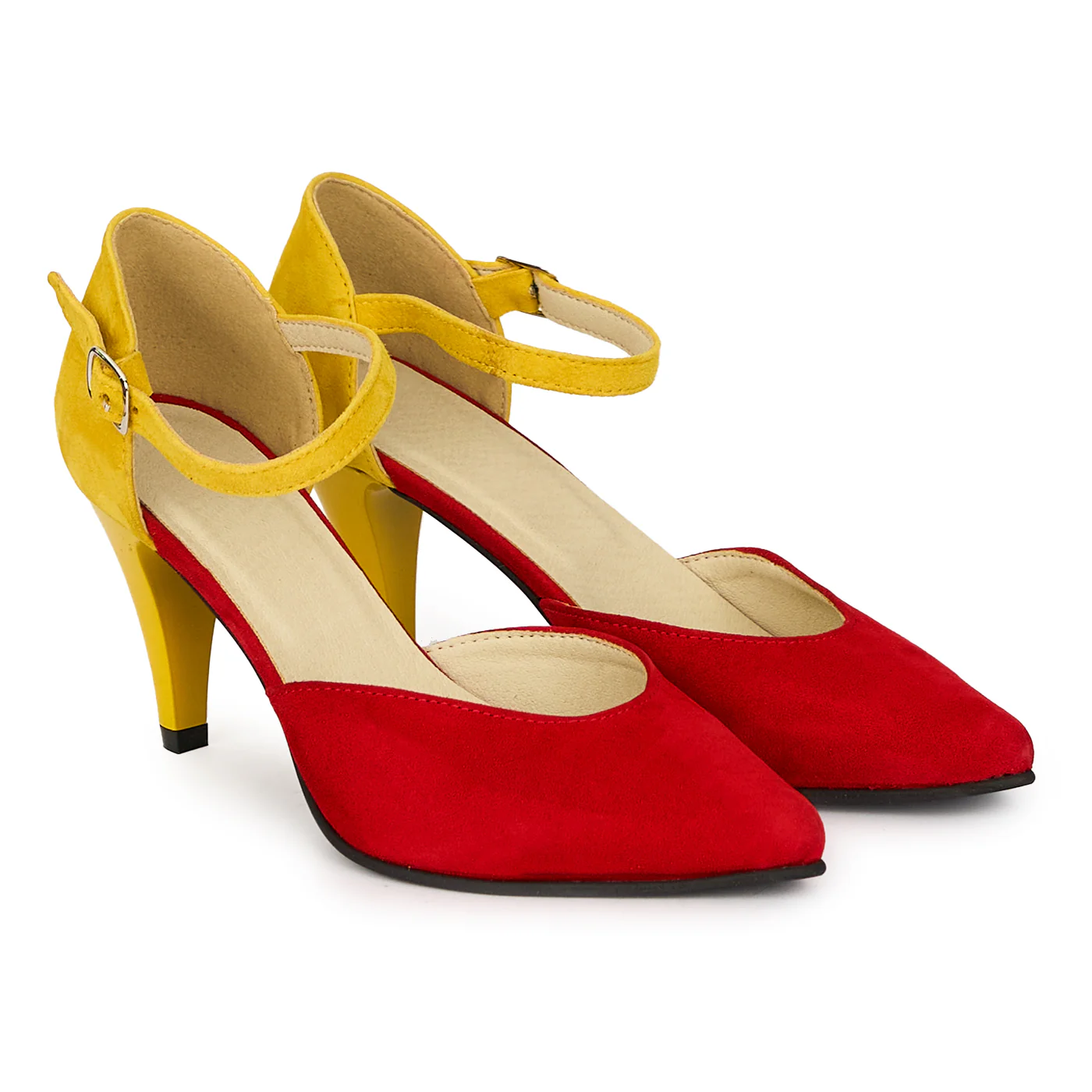 Pantofi dama din piele naturala cu toc subtire 7.5 cm 17927 - Image 4