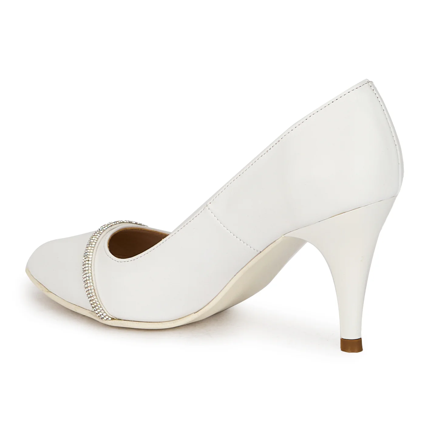 Pantofi dama din piele naturala cu toc subtire 8 cm 17880 - Image 2