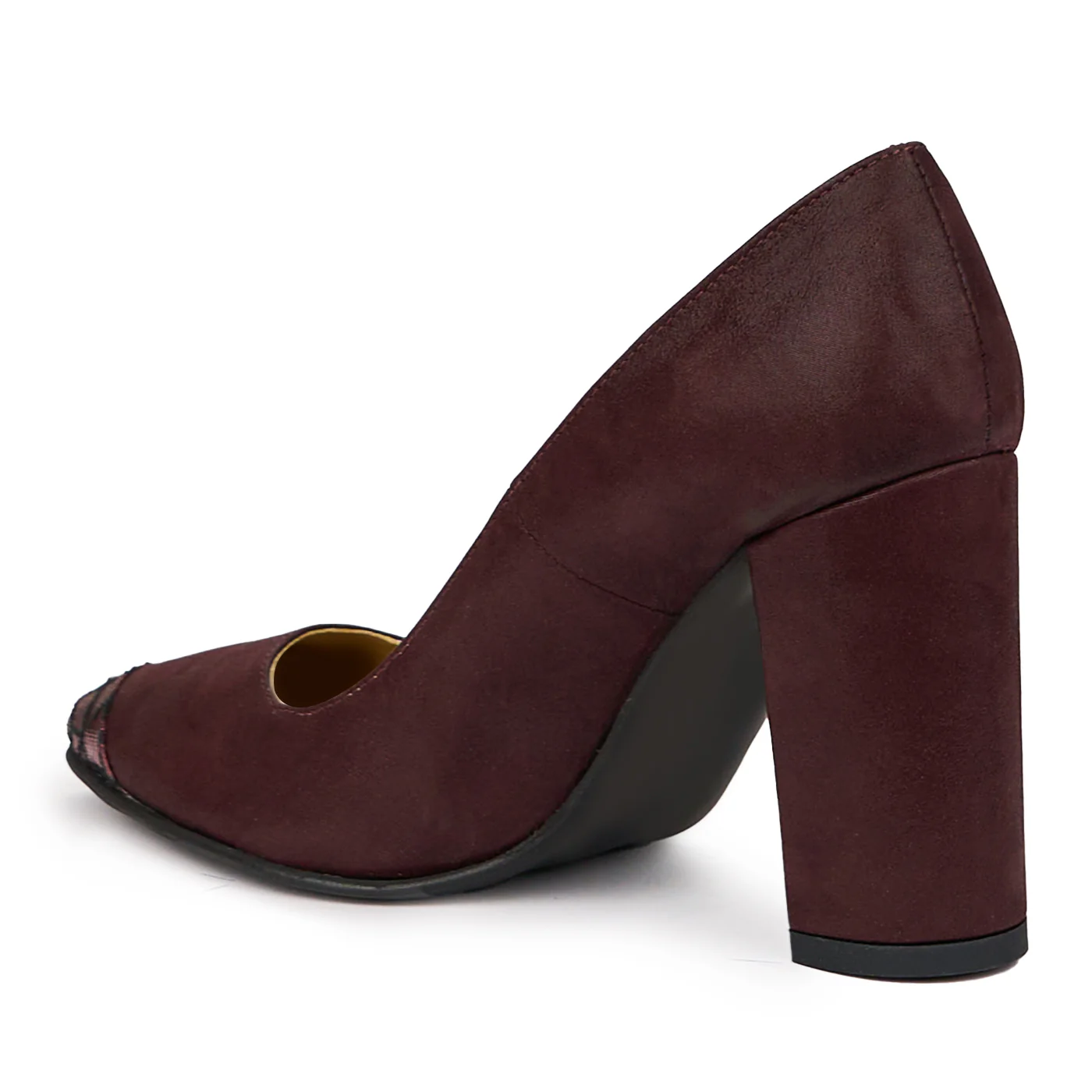 Pantofi dama din piele naturala grena 14047 - Image 2
