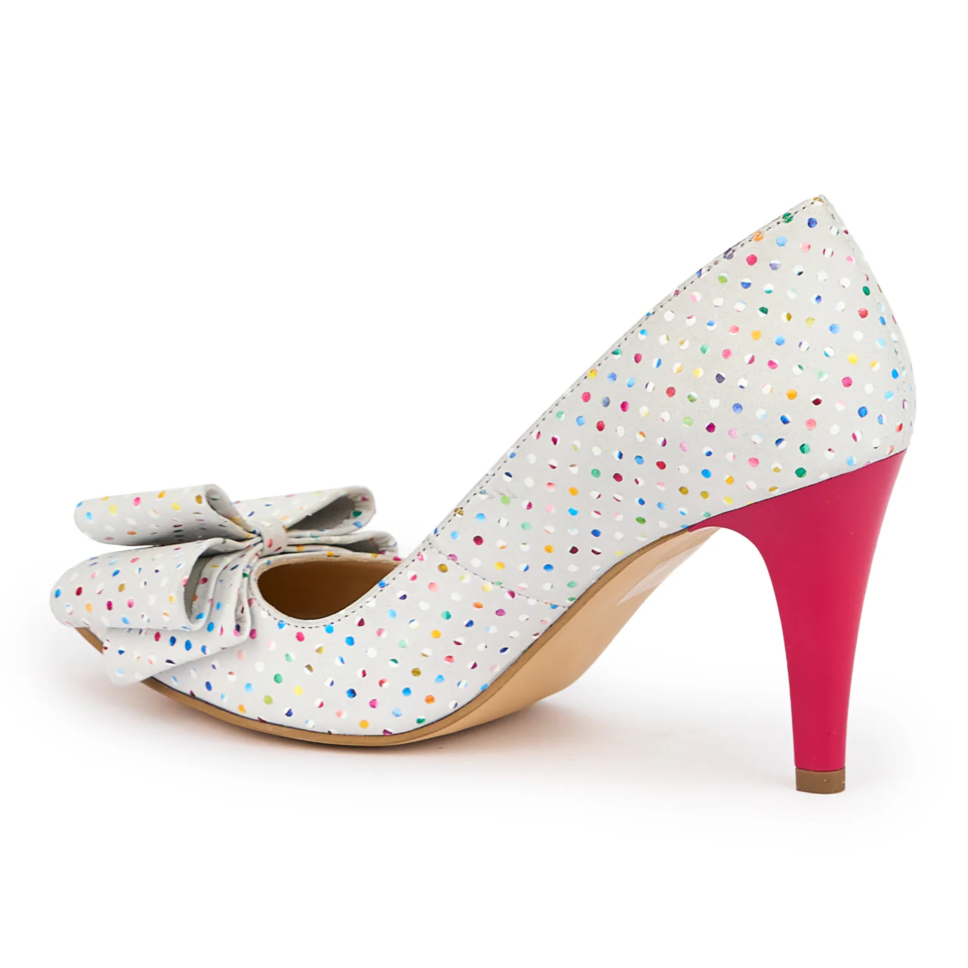 Pantofi dama din piele naturala gri cu toc subtire 9 cm 15177 - Image 2